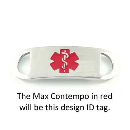 Bali Link Men's Medical Bracelet w/Max Medical ID Tag