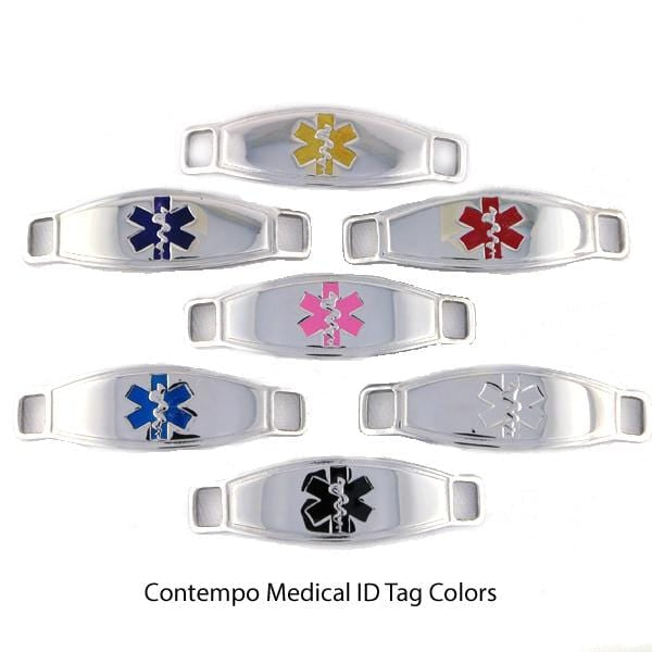 Charger Medical ID Bracelet w/ Contempo ID - n-styleid.com