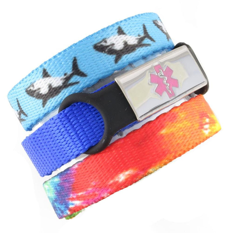 Jaws & TieDye Triple Pack Medical Bracelets - n-styleid.com