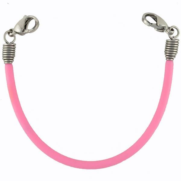 Pink Rubber Interchangeable Medical Bracelets - n-styleid.com