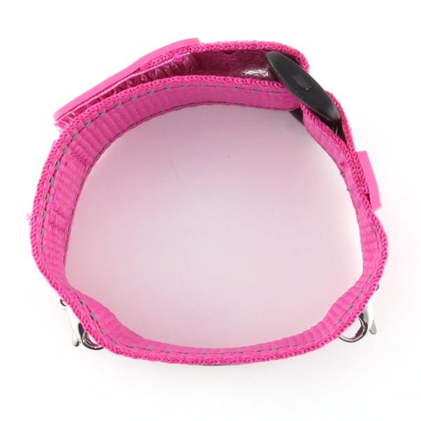 Universal Pink nylon and Velcro replacement medical bracelet.