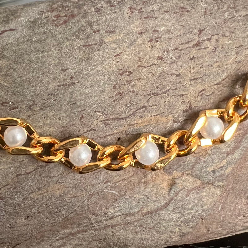 Medic Alert Replacement Bracelet ~ Golden Pearl