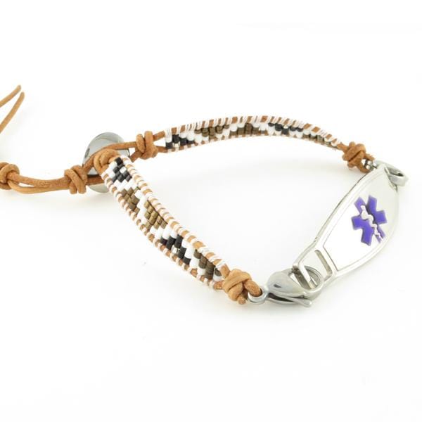 Autumn Adjustable Beaded Medical Bracelet - n-styleid.com