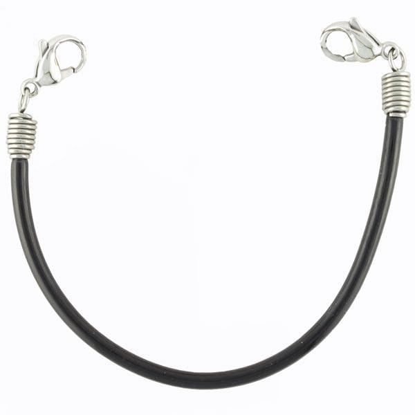Black Rubber Interchangeable Medical Bracelets - n-styleid.com