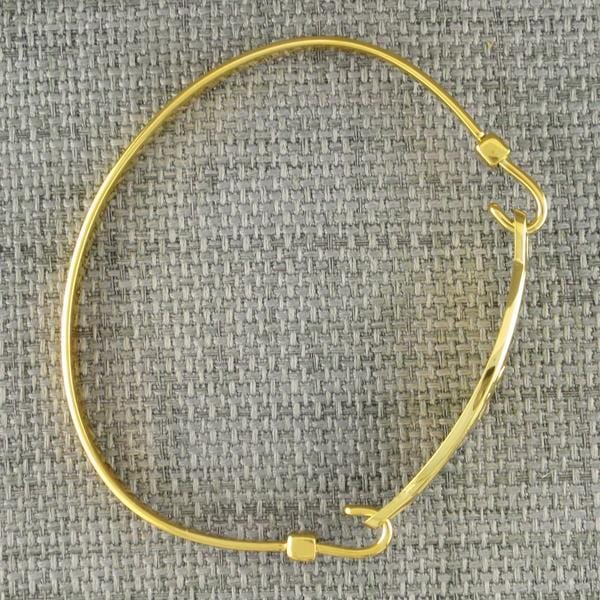 Yellow Gold Medical Bracelet Bangle - n-styleid.com