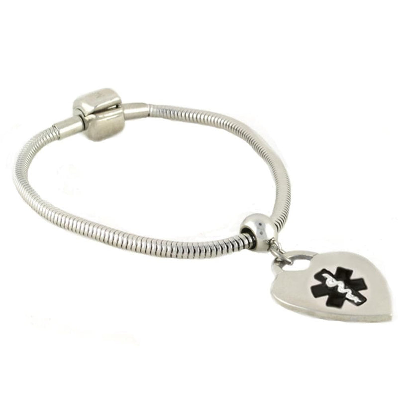Pan-dorra Heart Medical Charm Bracelet - n-styleid.com