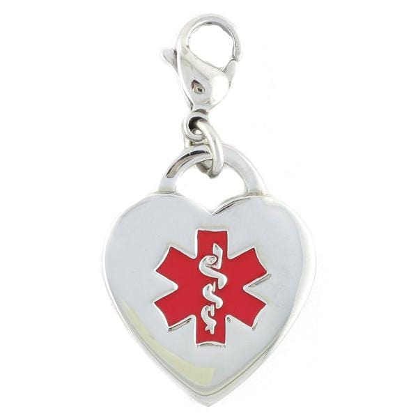 Red Heart Medical Charm w/ Lobster Clasp - n-styleid.com
