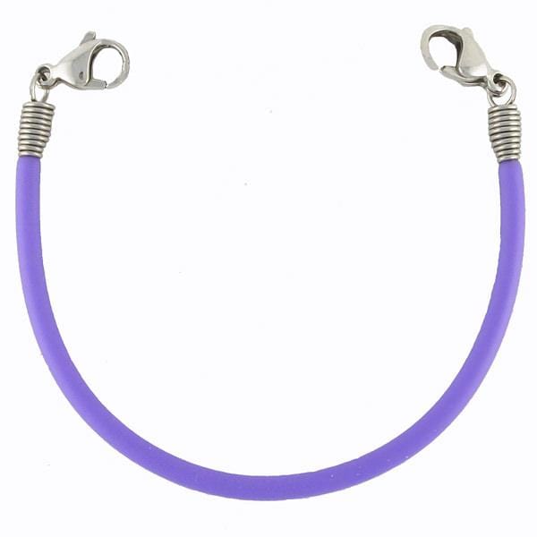 Violet Rubber Interchangeable Medical Bracelets - n-styleid.com